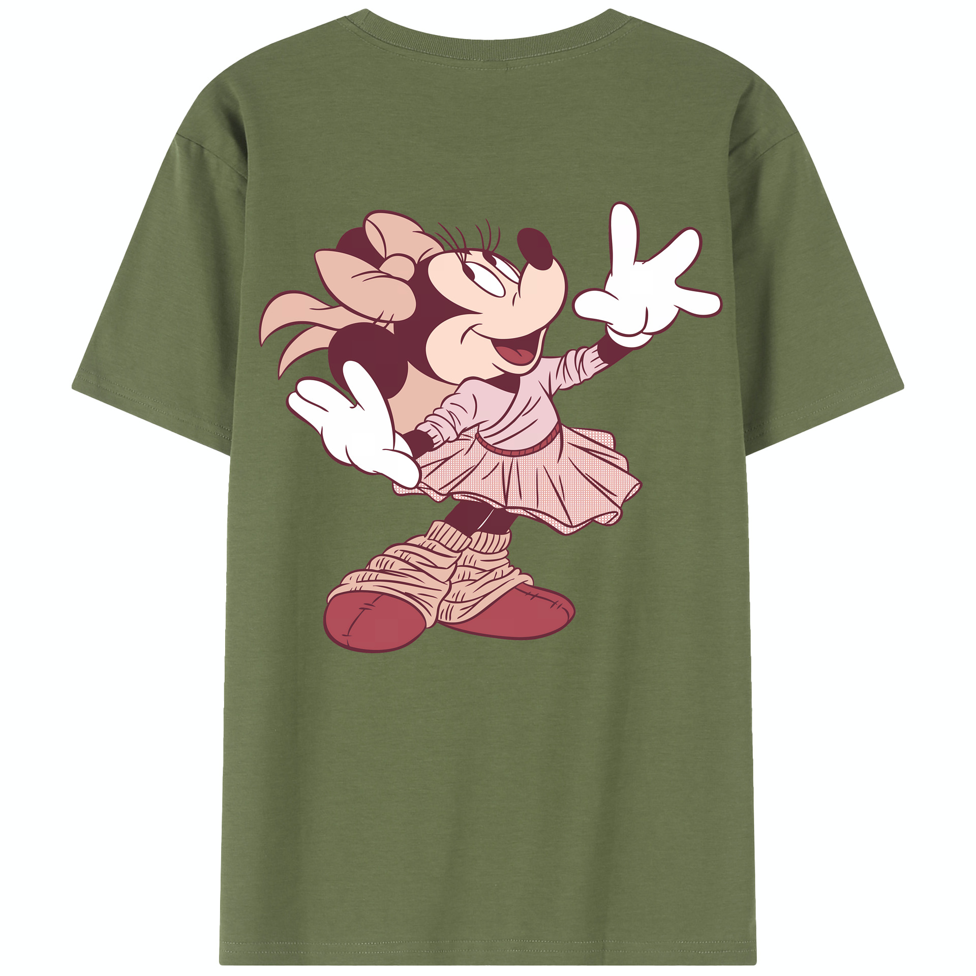 （画像用） ミッキーマウス Mickey Mouse 綿100％半袖Tシャツ（背面プリント）
